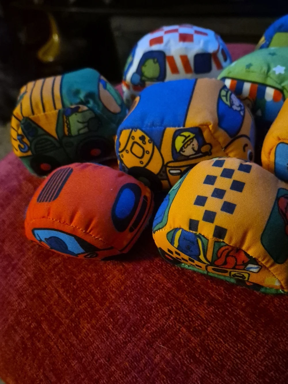 Melissa & Doug Baby Lot Of 7 Take Along Town Soft Cars